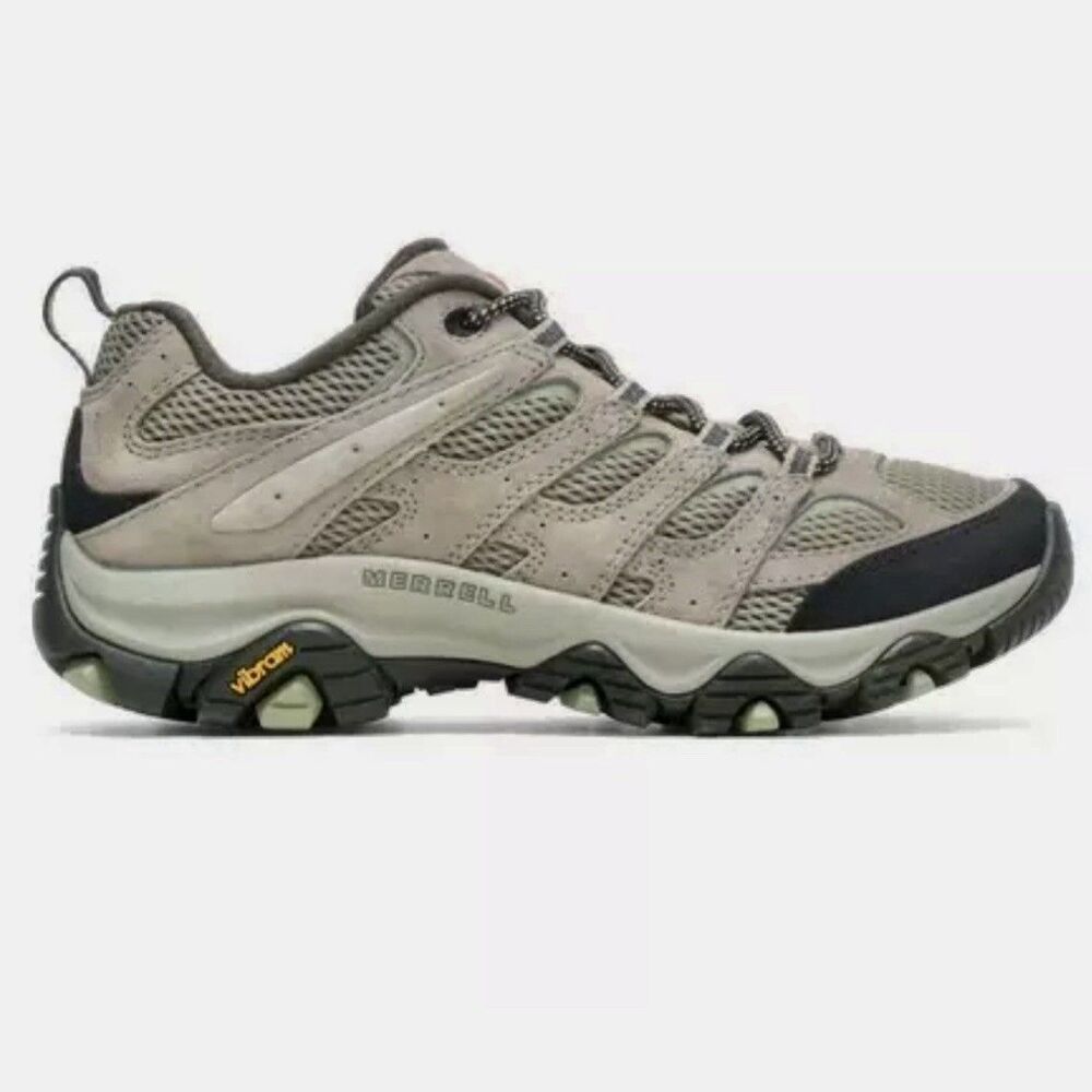 Merrell Moab 3 Low Hiking Shoes Women’s 11W Wide Gray Leather Breathable Trail